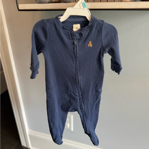 GAP Blue Footies One Piece with Long Sleeves - Picture 2 of 3